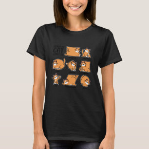 Basics Of Cat Geometry, Math Teacher, Funny Cat Lo T-Shirt
