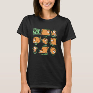 Basics Of Cat Geometry, Math Teacher, Funny Cat Lo T-Shirt