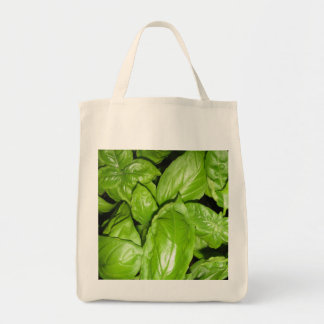 Basil Decorated Tote Bag