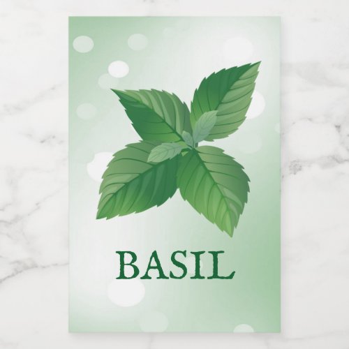 Basil Herbs Label