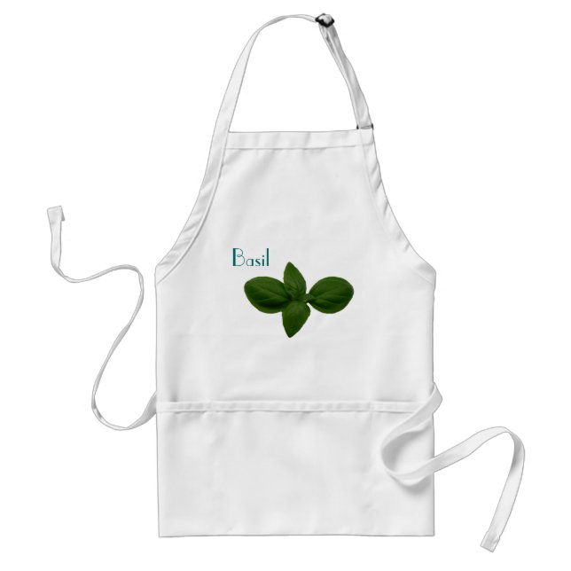 Basil Leaf Adult Apron (Front)