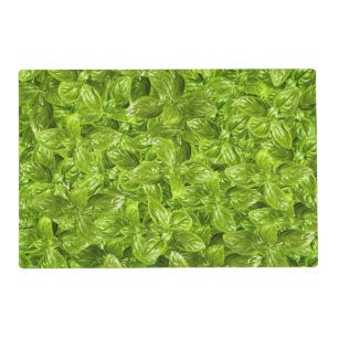 Basil Leaves Pattern Placemat