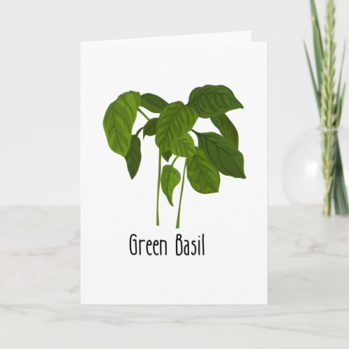 Basil Spices Herb Card