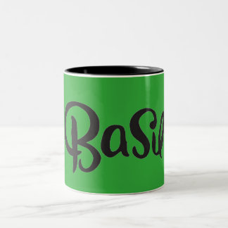 BASIL SPICES WORD COOKING TASTY NAMES Two-Tone COFFEE MUG