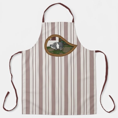 Basil the Pig All_Over Print Apron