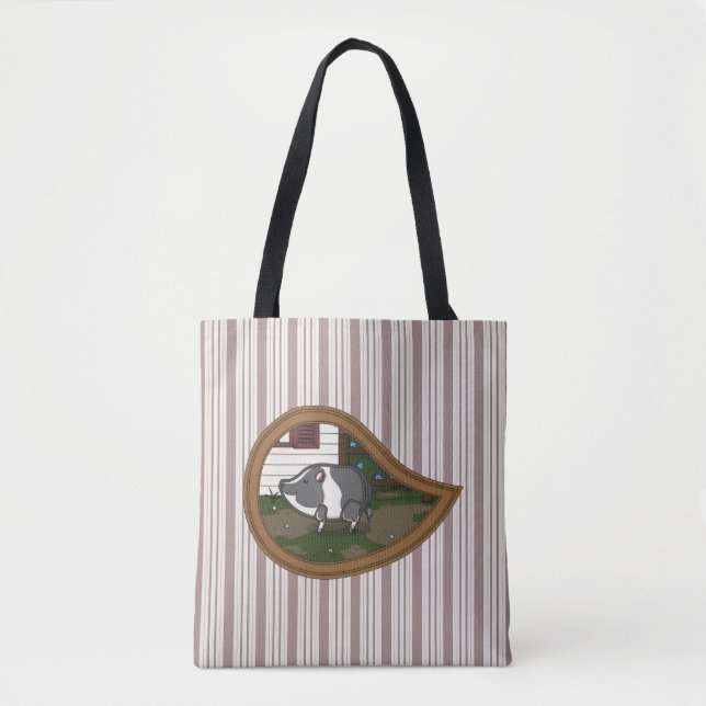 Basil the Pig All-Over-Print Bag (Front)