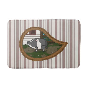 Basil the Pig Bath Mat