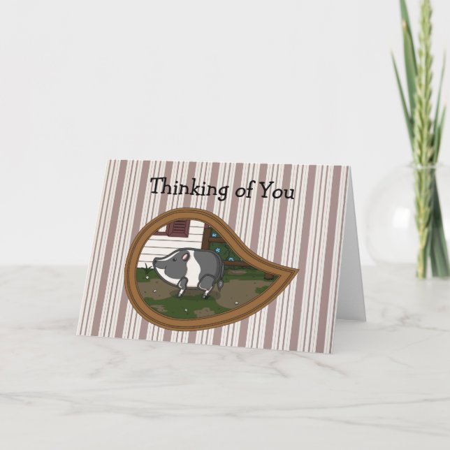 Basil the Pig Card (Front)