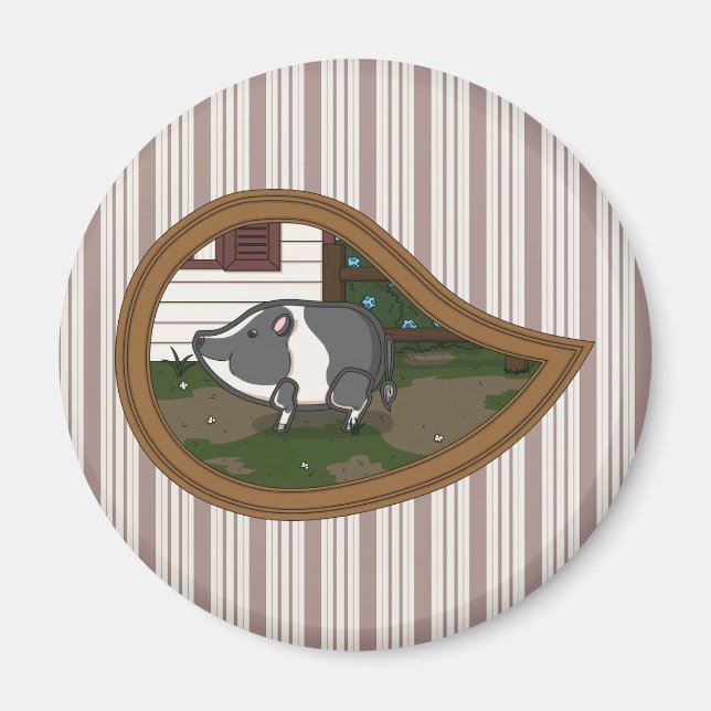 Basil the Pig Magnet (Front)