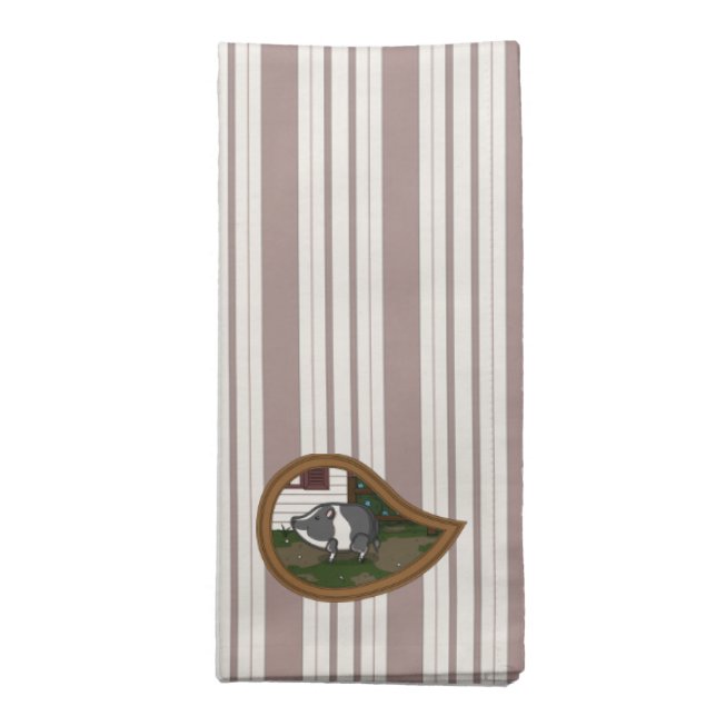 Basil the Pig Napkin (Folded)