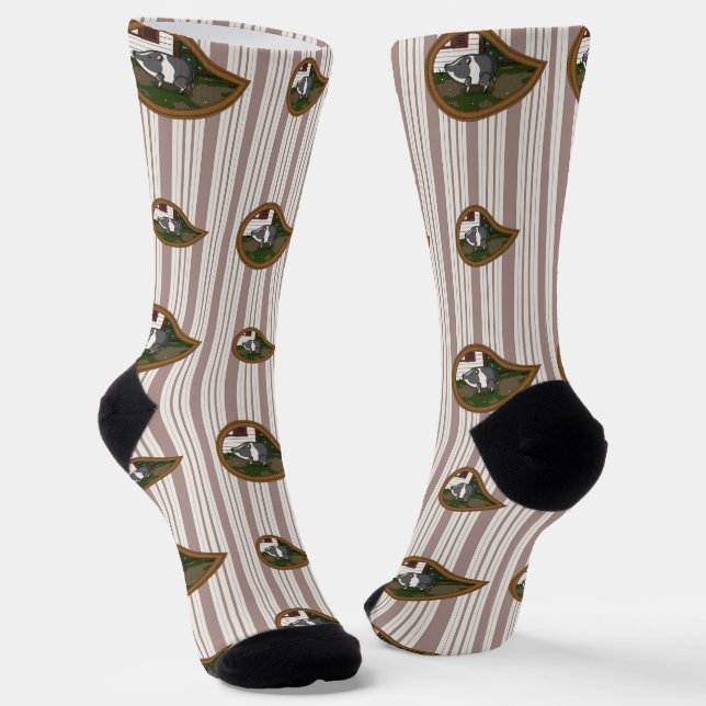 Basil the Pig Socks (Angled)