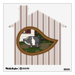 Basil the Pig Wall Decal