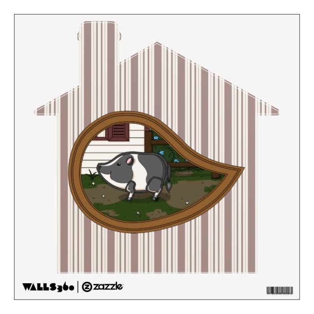 Basil the Pig Wall Decal (Front)