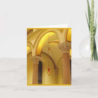 Basilica church and sanctuary lamp note cards