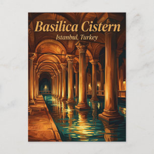 Basilica Cistern, Istanbul, Marmara Postcard