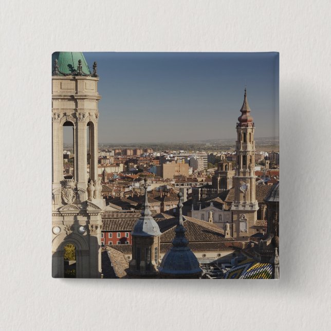 Basilica de Nuestra Senora del Pilar Pinback Button (Front)