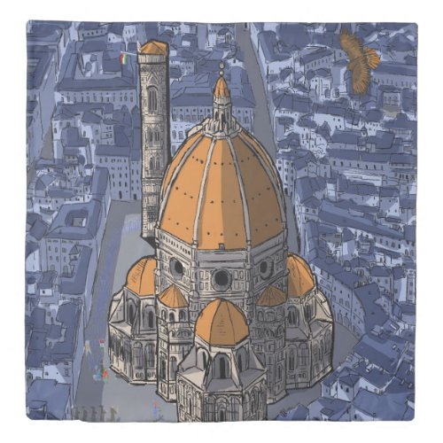 Basilica di San Lorenzo Florence Italy Duvet Cover