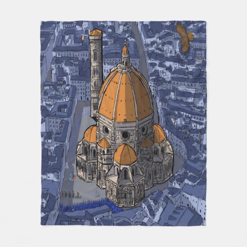 Basilica di San Lorenzo Florence Italy Fleece Blanket