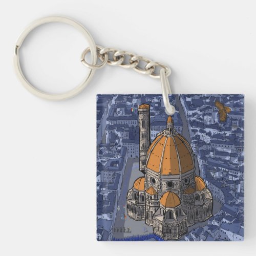 Basilica di San Lorenzo Florence Italy Keychain