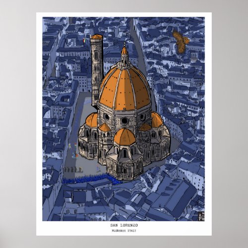 Basilica di San Lorenzo Florence Italy Poster