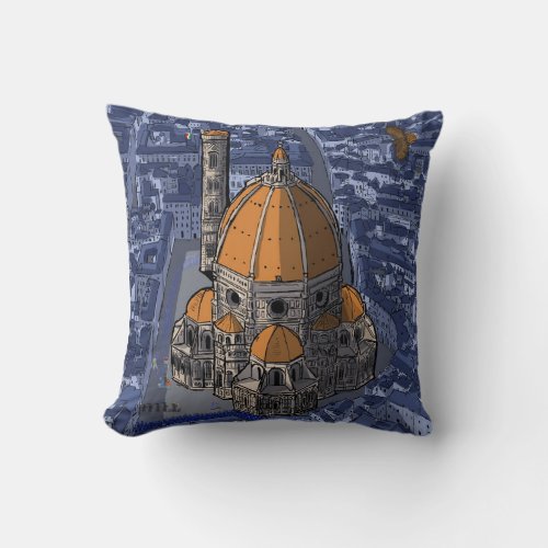Basilica di San Lorenzo Florence Italy Throw Pillow