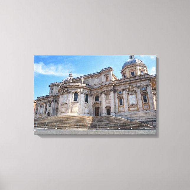 Basilica di Santa Maria Maggiore in Rome Canvas Print (Front)