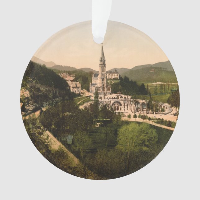Basilica of Notre Dame, Lourdes, France Ornament (Front)
