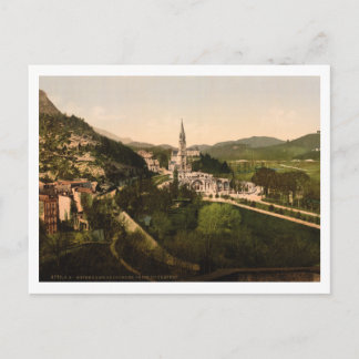 Basilica of Notre Dame, Lourdes, France Postcard