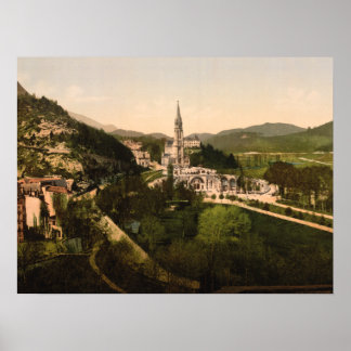 Basilica of Notre Dame, Lourdes, France Poster