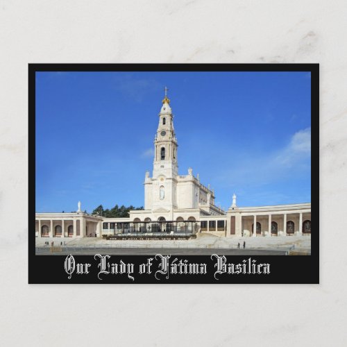 Basilica of Our Lady of Ftima in Ftima Portugal Postcard