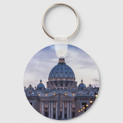 Basilica of San Pietro Rome Italy Keychain