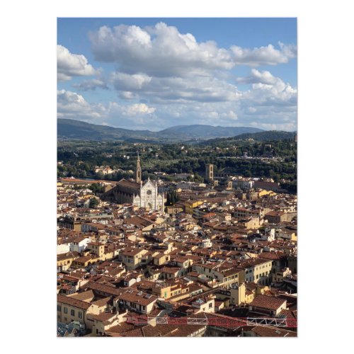 Basilica of Santa Croce from the Duomo in Florence Photo Print