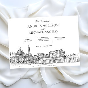 Basilica St. Peter cathedral wedding  Invitation