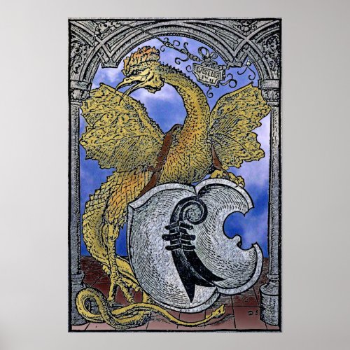 Basilisk Dragon of Venice Poster