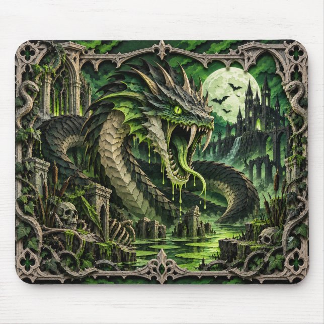 Basilisk, Paper Cut Monster Mouse Pad (Front)