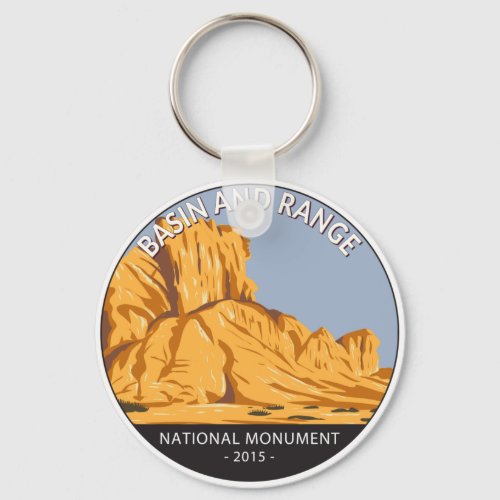 Basin and Range National Monument Nevada Vintage  Keychain