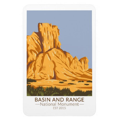Basin and Range National Monument Nevada Vintage  Magnet