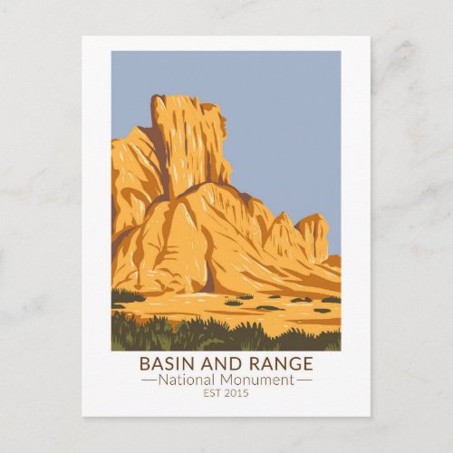 Basin and Range National Monument Nevada Vintage Postcard