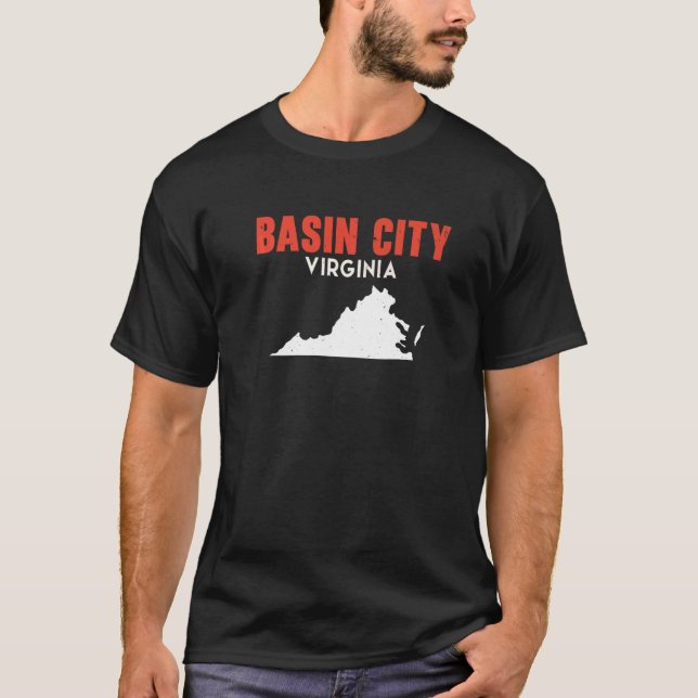 Basin City Washington USA State America Travel Was T-Shirt (Front)