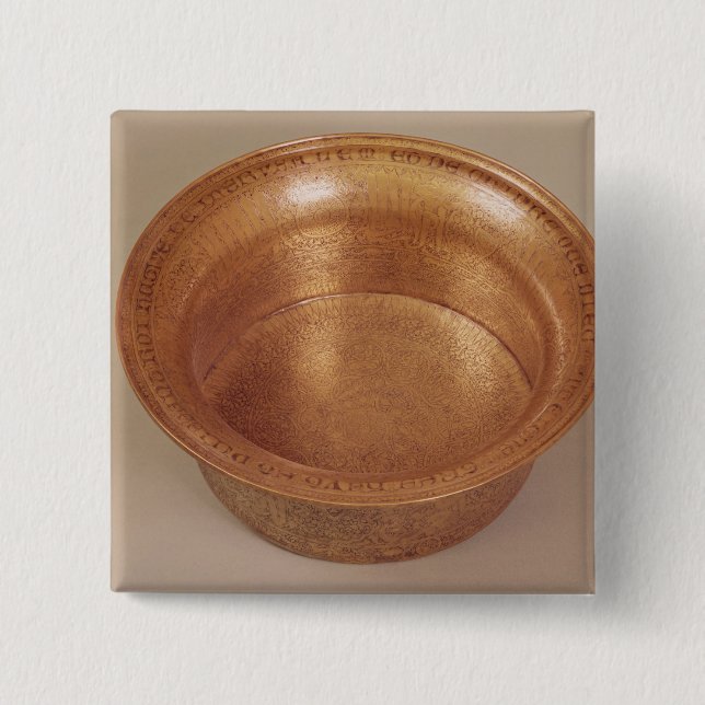 Basin decorated with geometric patterns button (Front)