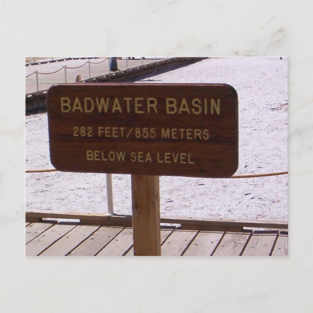 Basin Sign Postcard (Front)