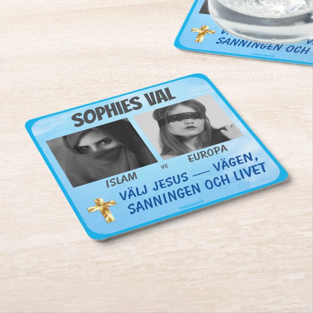 Basis — Sophie’s election Square Paper Coaster (Angled)