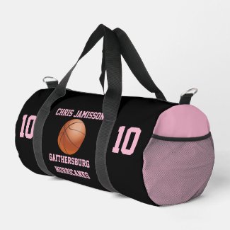 Baskeball Team Coach Player Black Pink Personalize