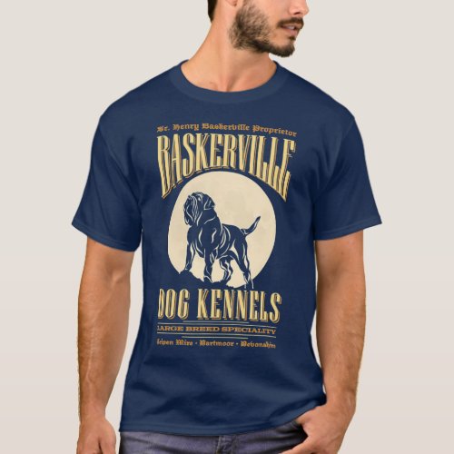 Baskerville Kennels  Sherlock Holmes Design T_Shirt