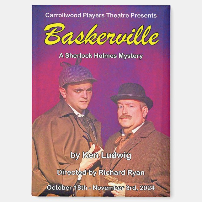 Baskerville Poster Magnet (Front)