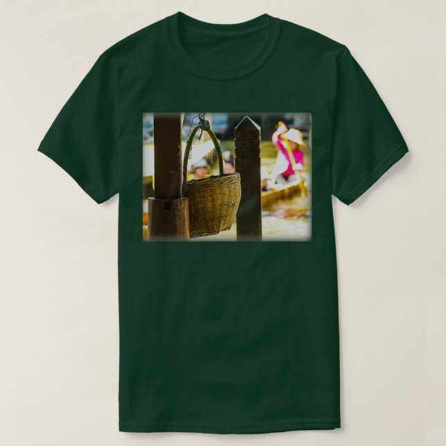 Basket at Khlong Ong Ang Canai Bangkok T-Shirt (Design Front)