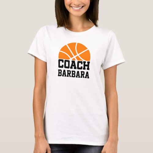 Basket Ball Coach Name Cool T_Shirt