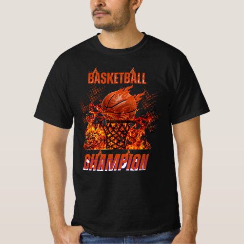 BASKET BALL DESIGN 4K  T_Shirt