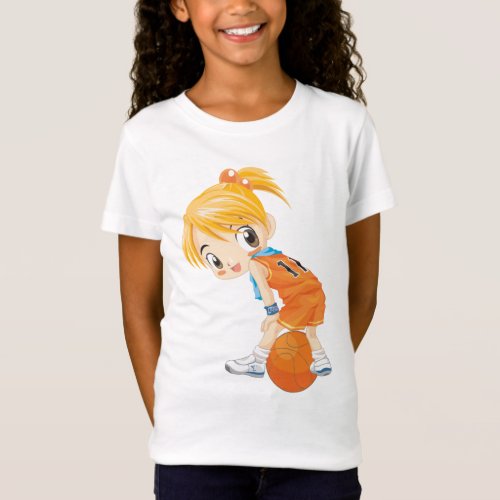 basket ball girl T_Shirt