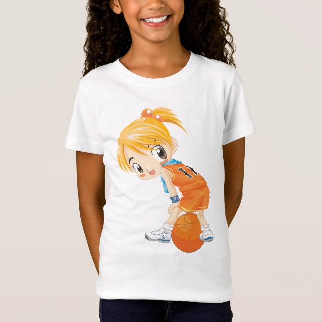basket ball girl T-Shirt (Front)